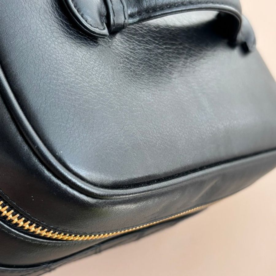 ::CHANEL:: Vintage Vanity Case 黑色皮革手提化妝箱包-32