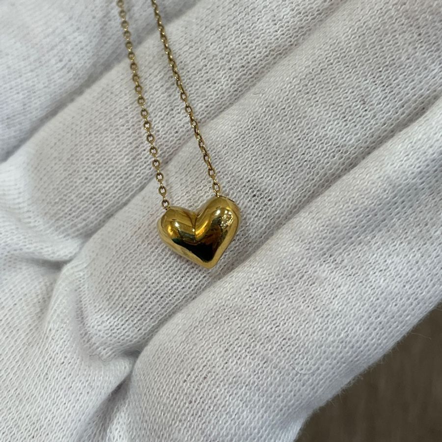 Tiffany & Co. 18K金愛心項鍊 鎖骨鏈-3