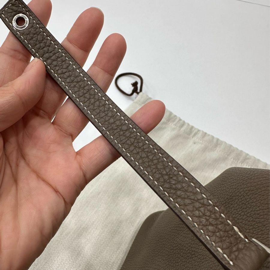 HERMES 愛馬仕 picotin lock 22 大象灰 菜籃子 手提包 肩背包 側背包-22