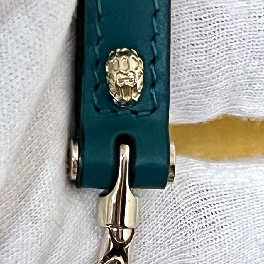 Bvlgari SERPENTI FOREVER 綠色肩背斜背包-15