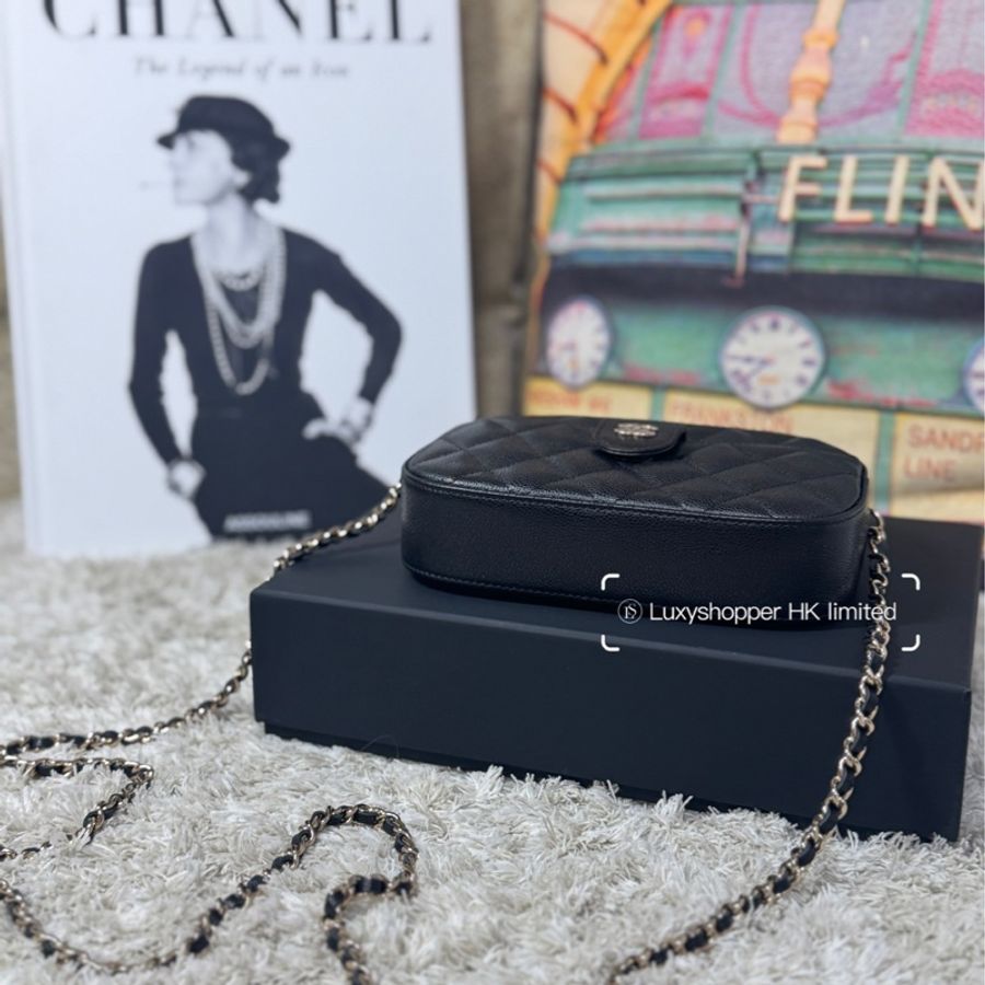 Chanel 香奈兒24S 拉鍊開合單肩斜挎相機包-5