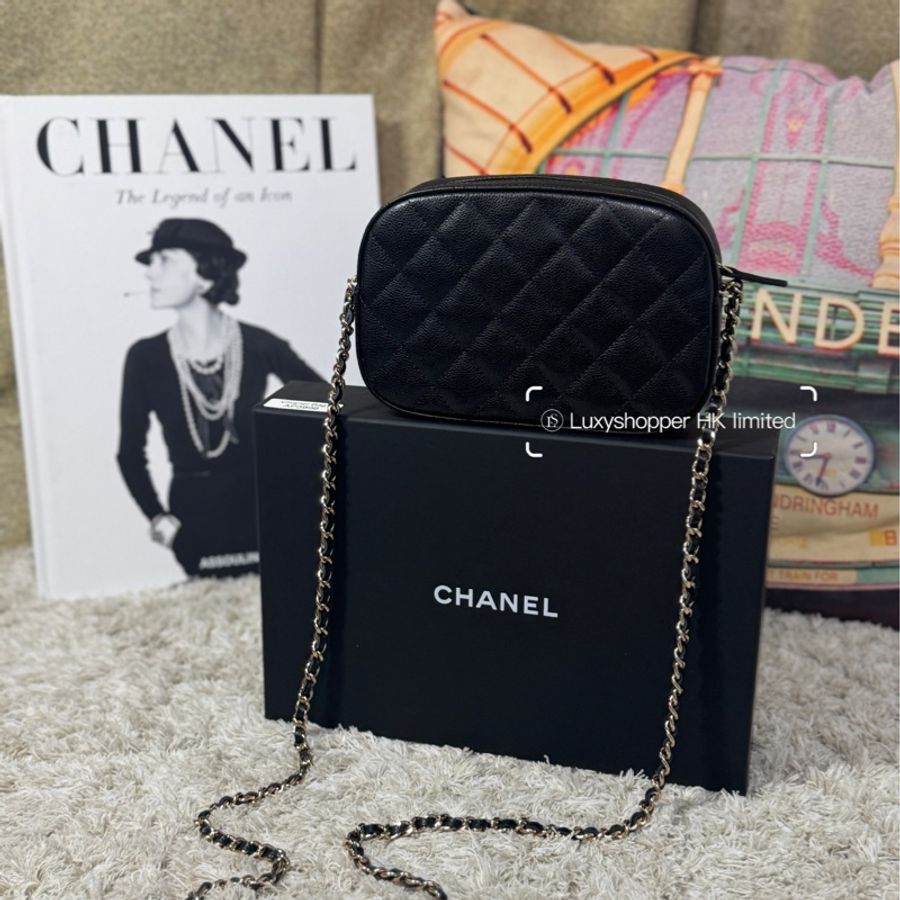 Chanel 香奈兒24S 拉鍊開合單肩斜挎相機包-6
