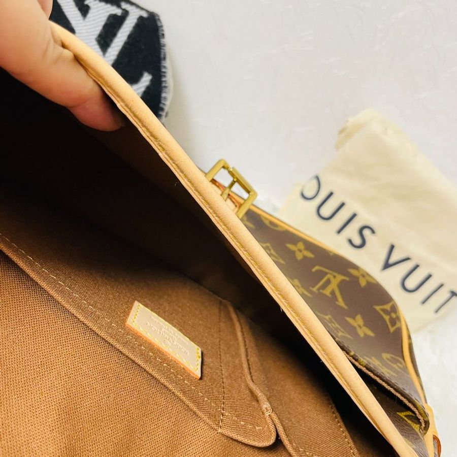 6月壽星特惠 LV M42250 Vintage 老花經典斜背包/馬鞍包/法棍包 適合送禮 男女皆宜-12