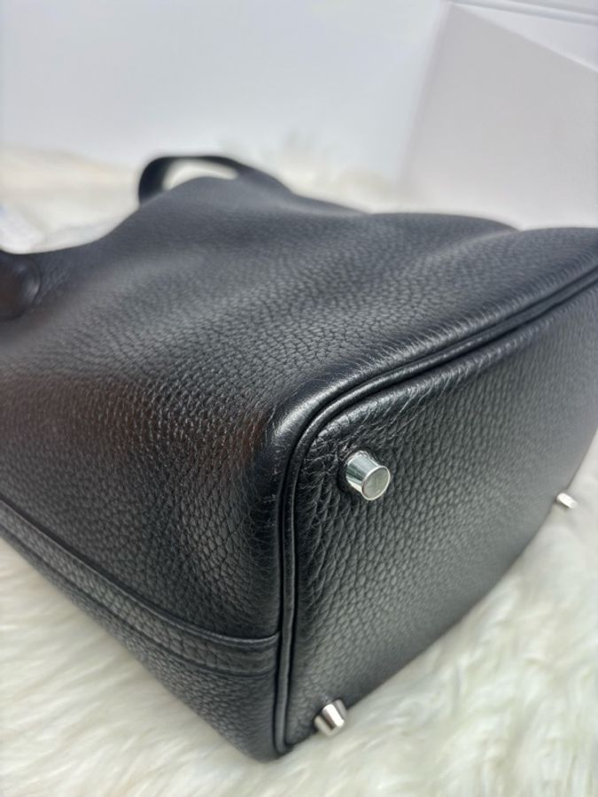 大全配🈶️22年購證❤️ #愛馬仕 #黑銀 #菜籃子 18cm #picotin #hermes-14