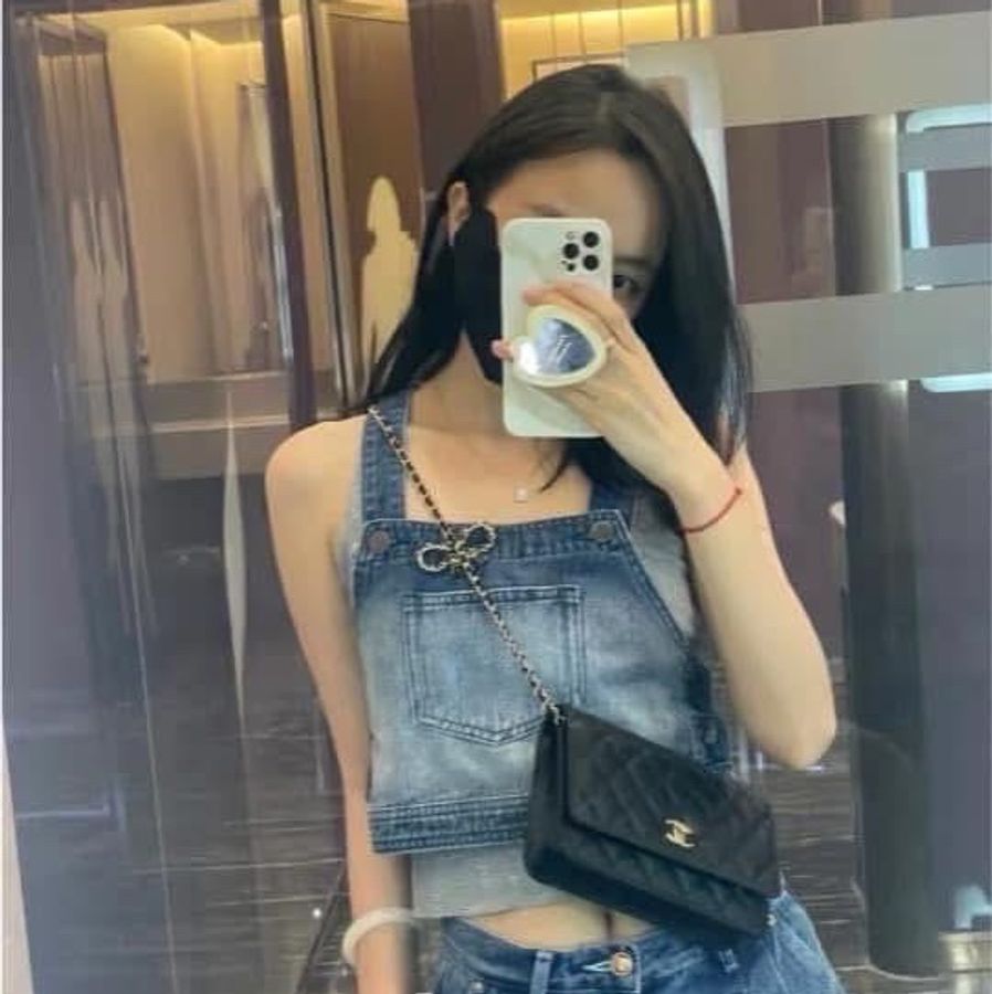 香奈兒 Chanel  荔枝紋牛皮 WOC 黑色 金釦-1