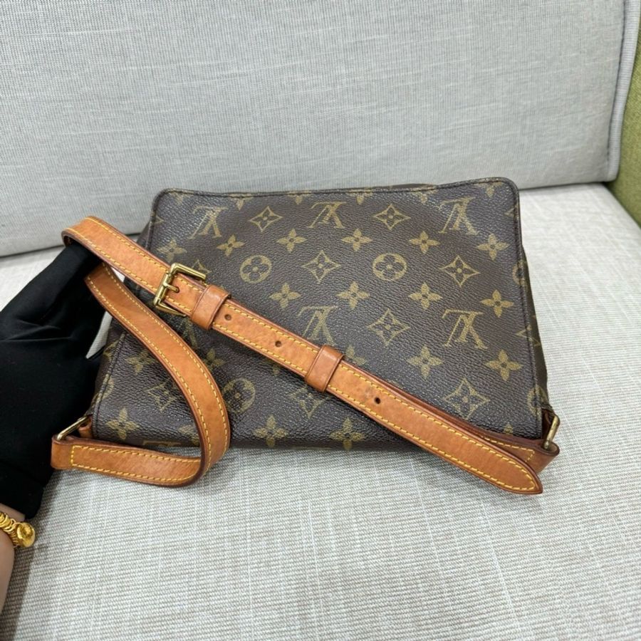 LV 老花橫版王菲包 腋下包 肩背包-20