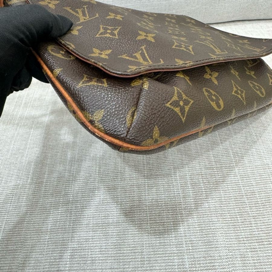 LV 老花橫版王菲包 腋下包 肩背包-36