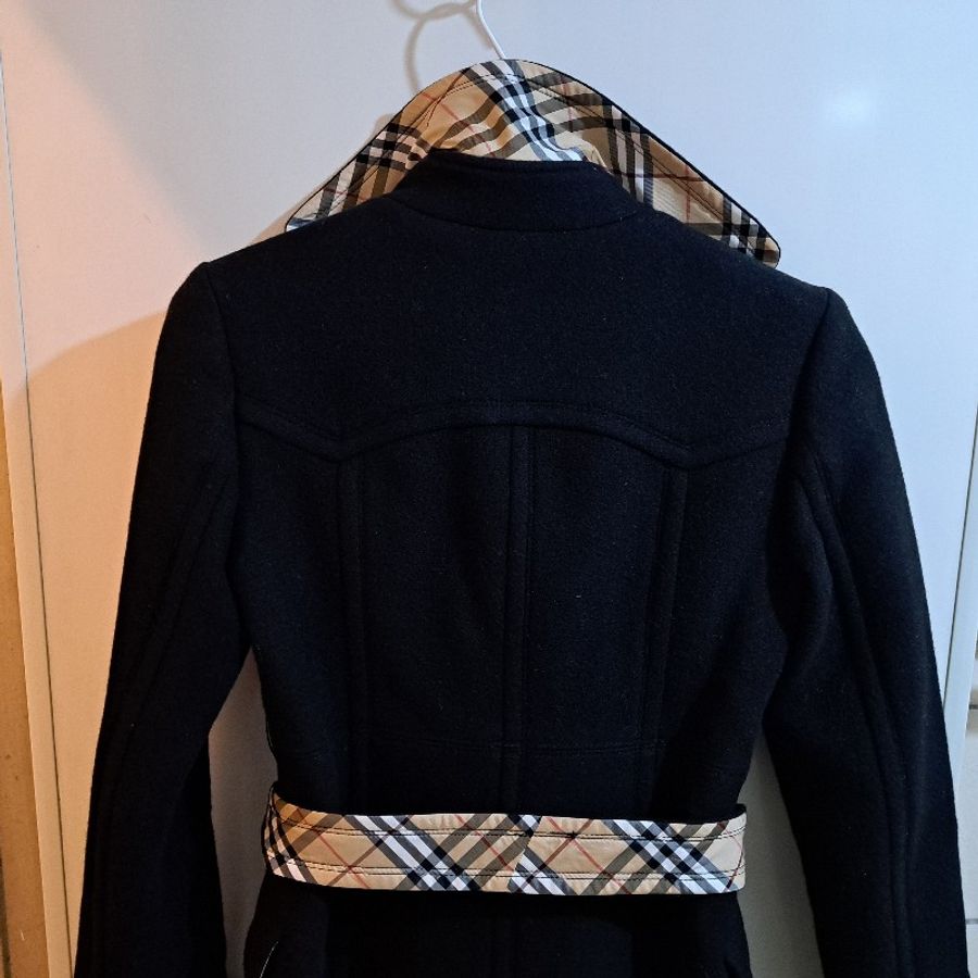38號/珍稀絕版品/Burberry 藍標/女神羊毛長大衣-5