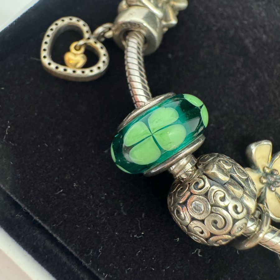 pandora 經典手環 8顆珠珠 專櫃購買手環約18公分 pm左右 二手商品-16