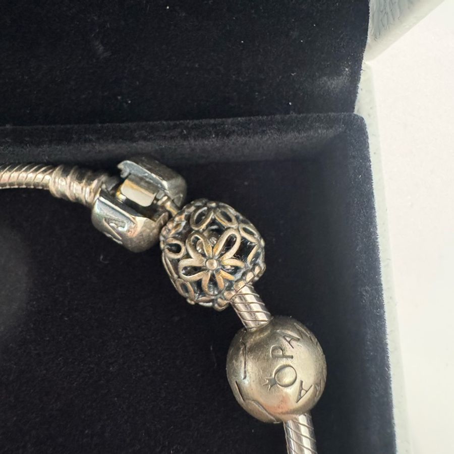 pandora 經典手環 8顆珠珠 專櫃購買手環約18公分 pm左右 二手商品-26