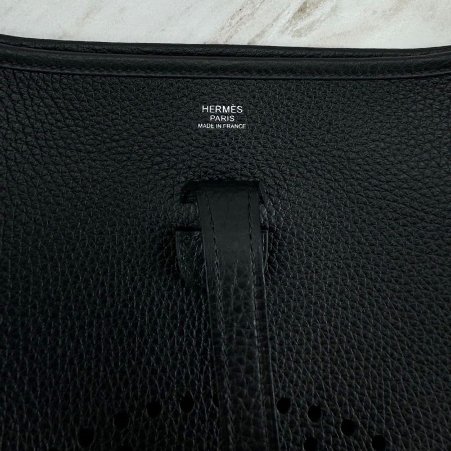 愛馬仕 Hermès  Evelyne 29 黑色銀釦  肩背/斜背-15