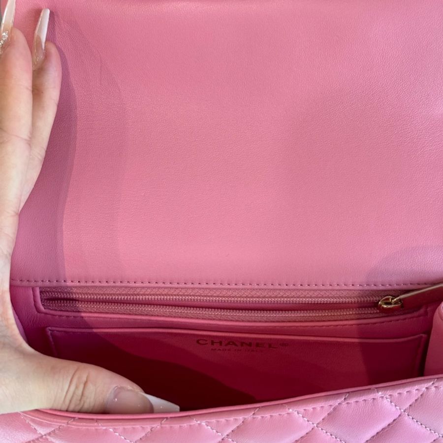 Chanel 玫瑰粉色handle minicoco 20-5