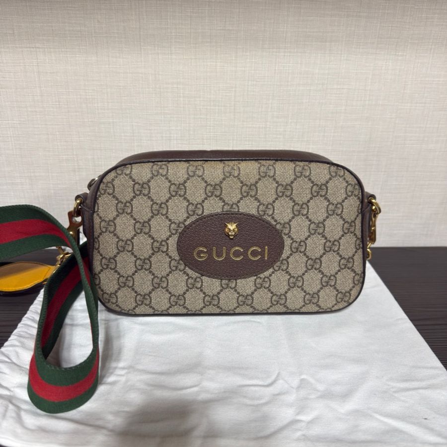 💎Gucci 復古虎頭𝕃𝕆𝔾𝕆時尚Neo Vintage虎頭包-0