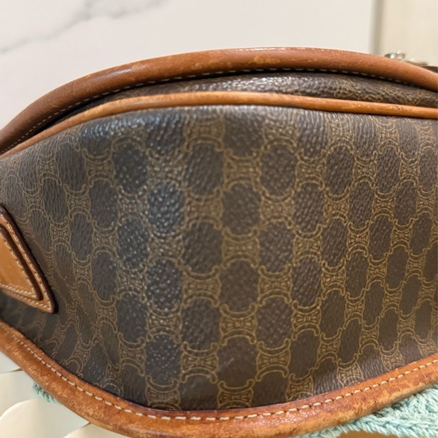 CELINE 馬鞍老花肩背包｜Vintage Celine Saddle Bag-34