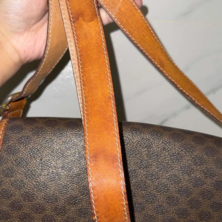 CELINE 馬鞍老花肩背包｜Vintage Celine Saddle Bag-44