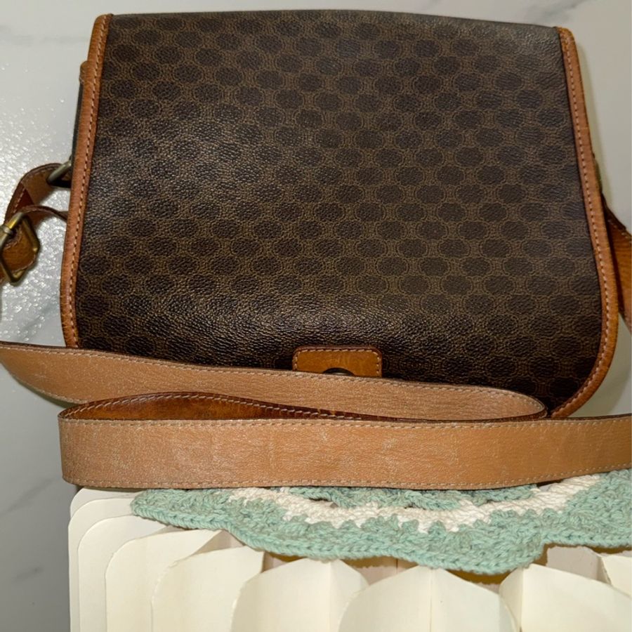 CELINE 馬鞍老花肩背包｜Vintage Celine Saddle Bag-49