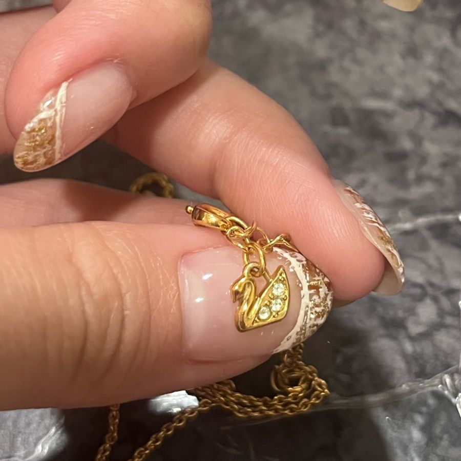 Swarovski 施華洛世奇 黑鑽熊熊項鍊-2