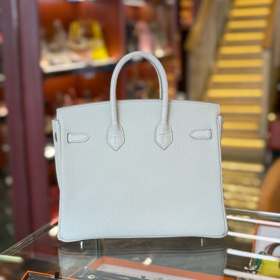 Hermes Birkin 25 ck80 珍珠灰 Gris pearl Touch 霧面鱷魚🐊 仙女色 全新 現貨-4