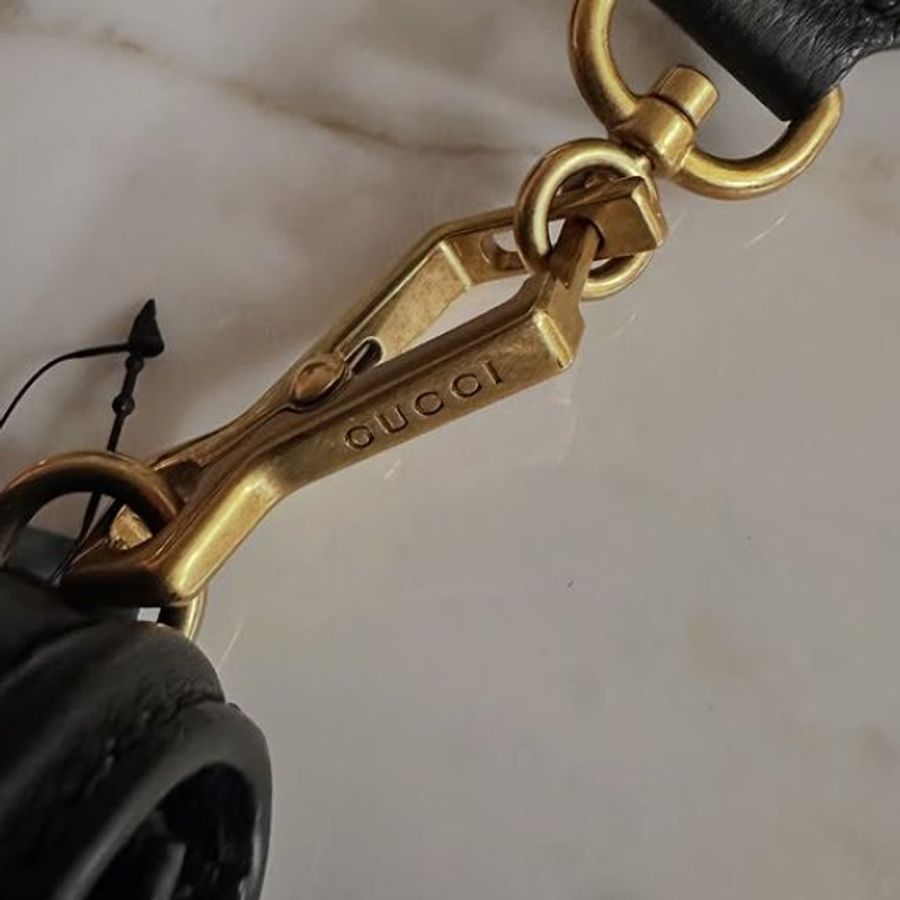 Gucci 立體 蝴蝶水鑽 肩背包-7
