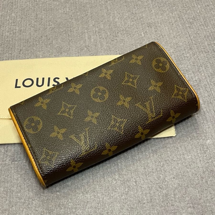 LV Louis Vuitton Monogram 信封翻蓋肩背包 斜背包 可當手拿包-7