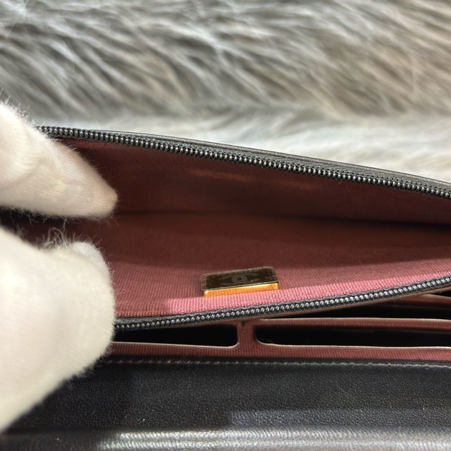 CHANEL AP0250 WOC 黑色羊皮 金鍊金釦 肩背包 斜背包 發財包 鏈子皮夾-16
