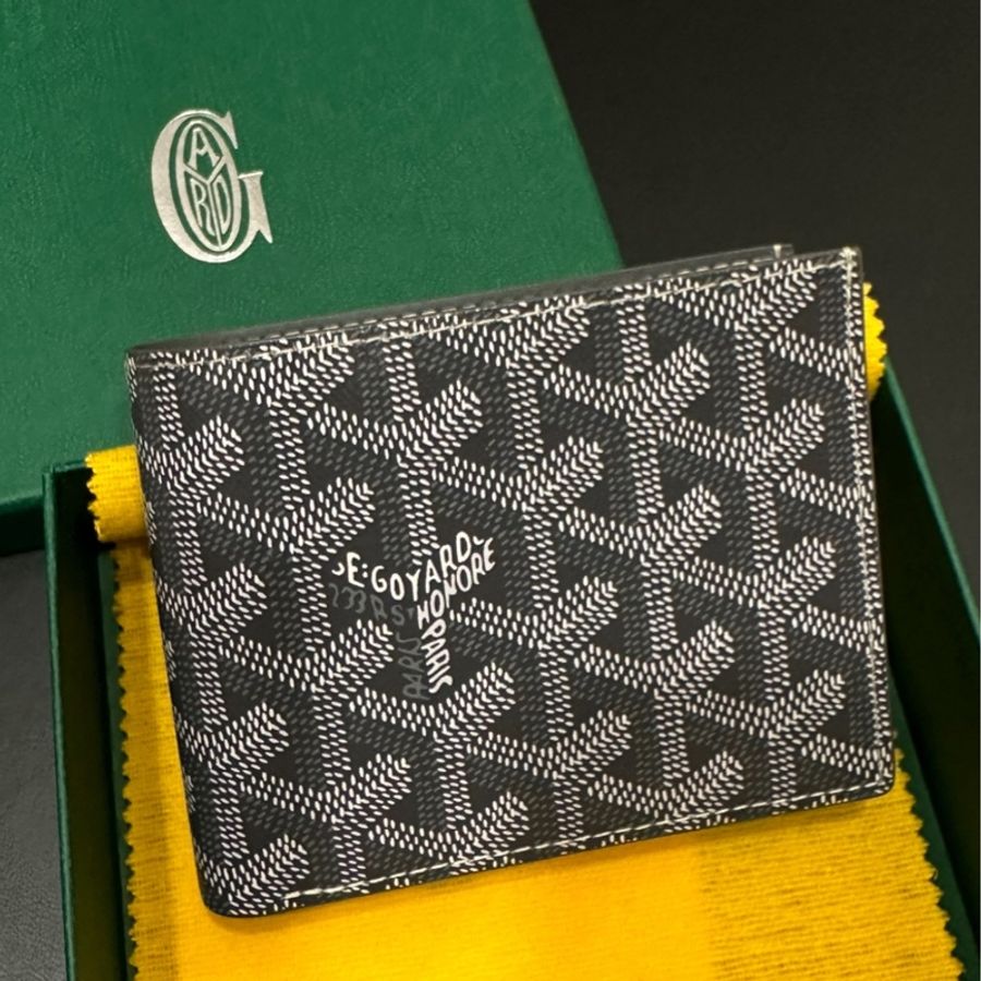 Goyard St Florentin男裝長期斷貨款 灰色可放零錢短銀包-0