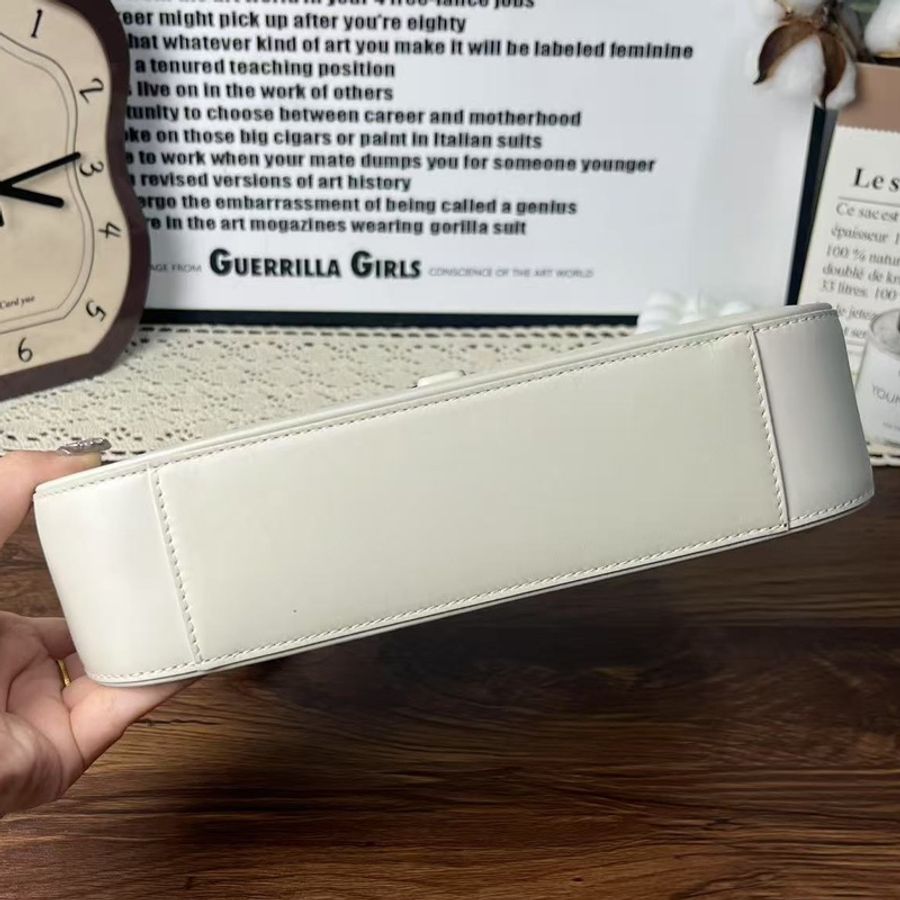 《完美·二手精品》Ysl hobo腋下包 白色-11