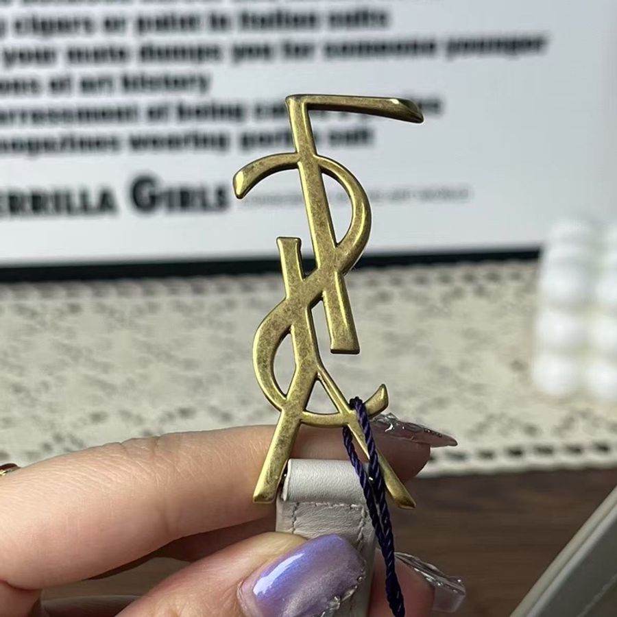 《完美·二手精品》Ysl hobo腋下包 白色-13