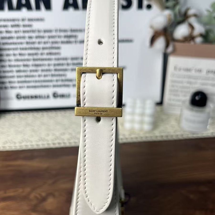 《完美·二手精品》Ysl hobo腋下包 白色-15