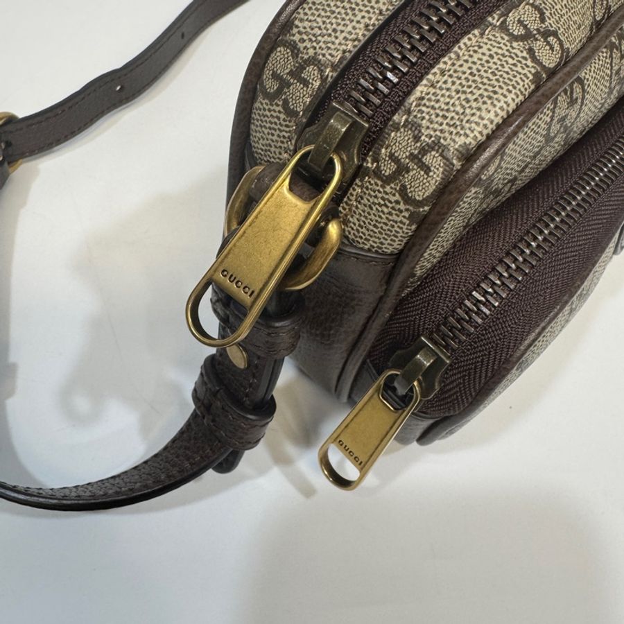 GUCCI經典老花OPHIDIA橫版雙層相機包722557-11