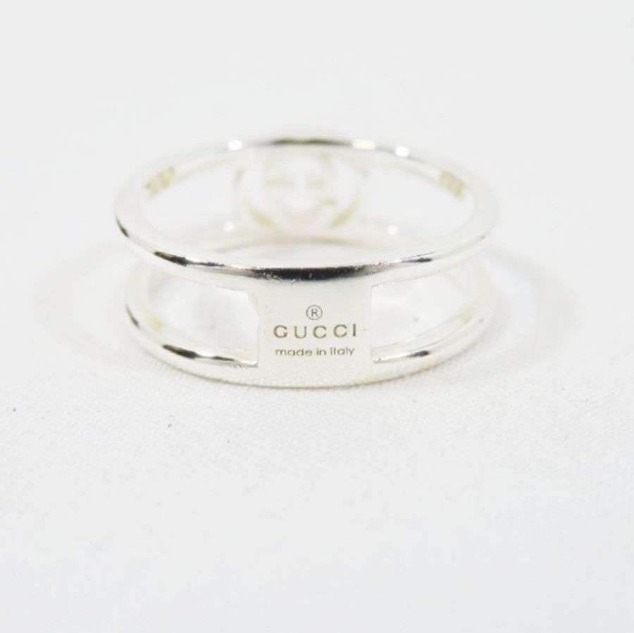 GUCCI 互扣式雙G戒指-8