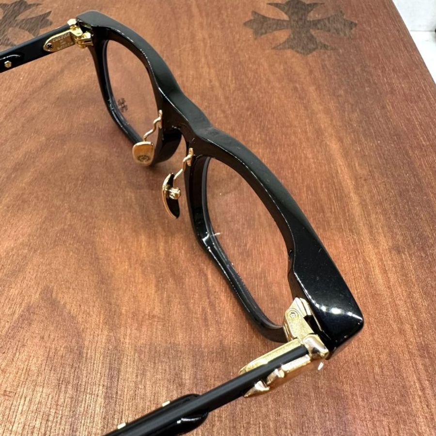Chrome Hearts 克羅心 BAGGINS黑框眼鏡/金 全新商品-7