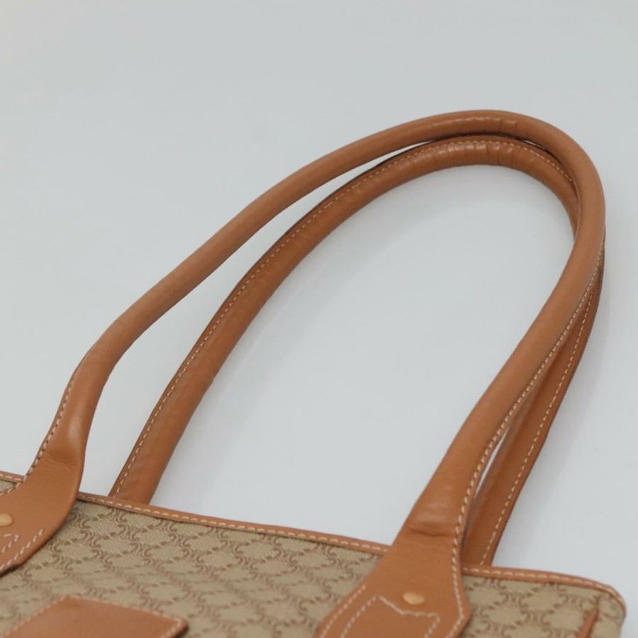 【日本直送】CELINE Macadam帆布托特包 PVC 米色 金色 正品 nb284-7