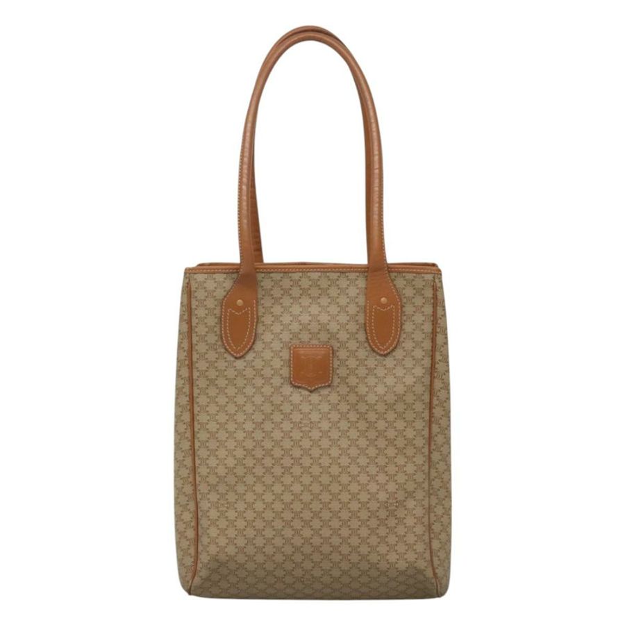 【日本直送】CELINE Macadam帆布托特包 PVC 米色 金色 正品 nb284-12