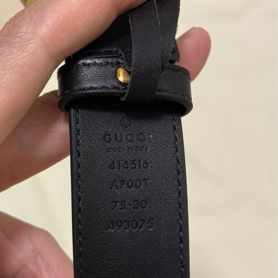 古馳Gucci  經典仿舊 雙G扣皮帶-7