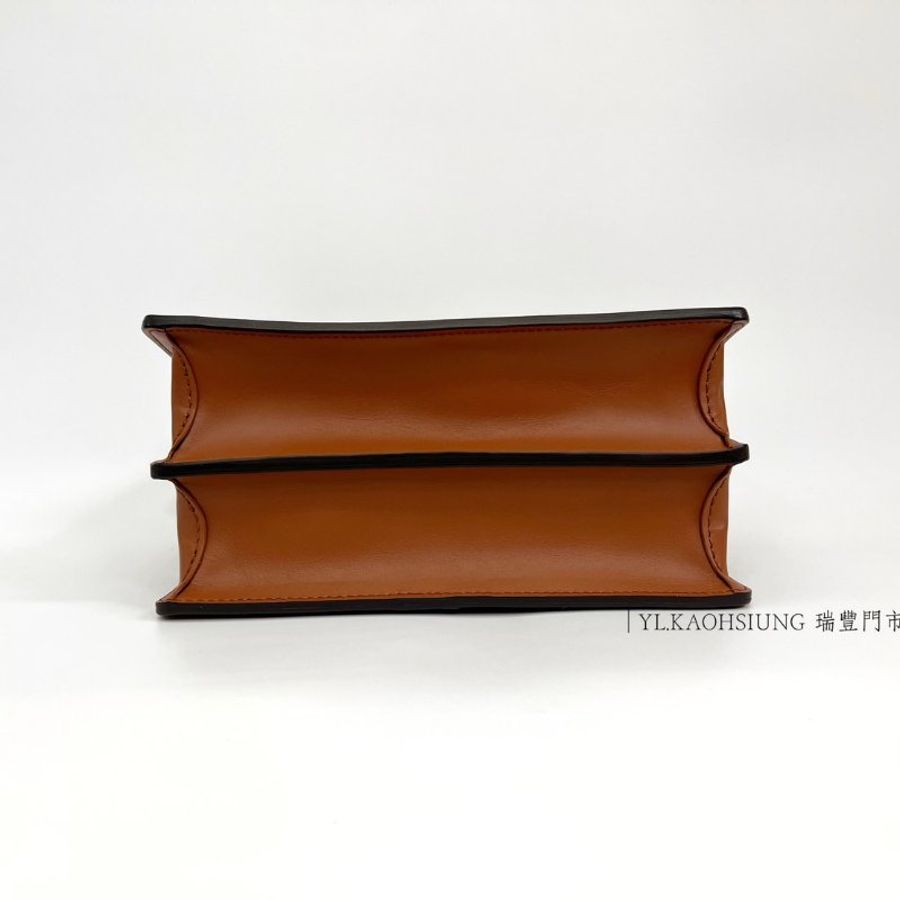 ❣LV 雙色原花Dauphine MM金釦下蓋肩斜背包-4