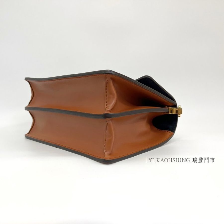 ❣LV 雙色原花Dauphine MM金釦下蓋肩斜背包-6