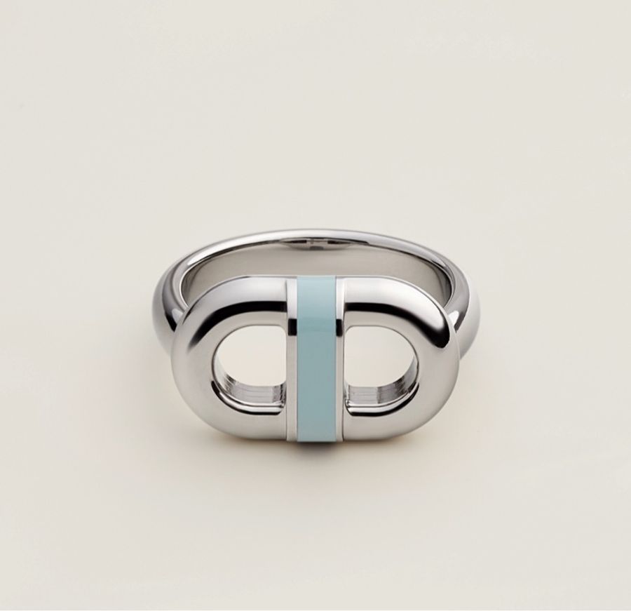 Hermes 男裝 Maillon Ring 豬鼻戒指size 52 (實際尺寸56)-5