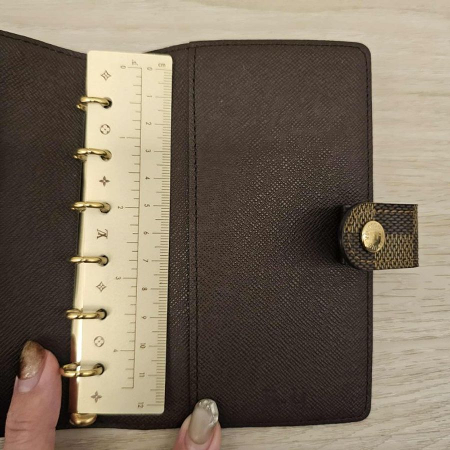 🎀👜曼蒂二手精品👜🎀 狀況極佳 LV 路易威登 棋盤格筆記本 六孔 筆記本 手帳本-11