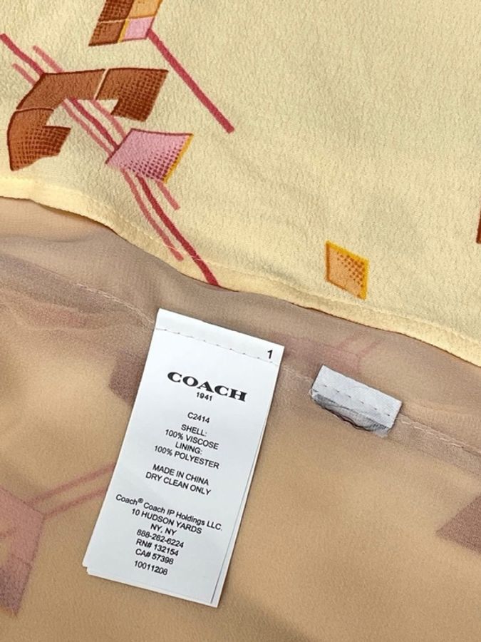 美國COACH 幾何圖案洋裝-9