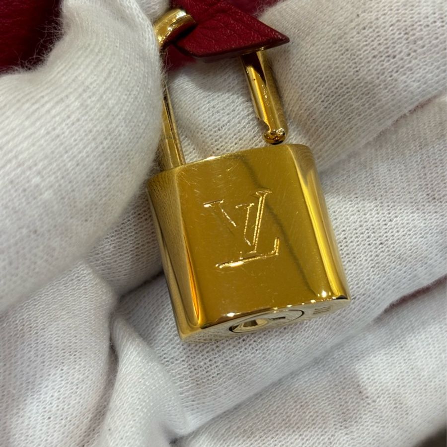 LV M93461 櫻桃 紅 聯名 全皮 手提包 肩背包 SPEEDY 30 波士頓包 斜背包-7