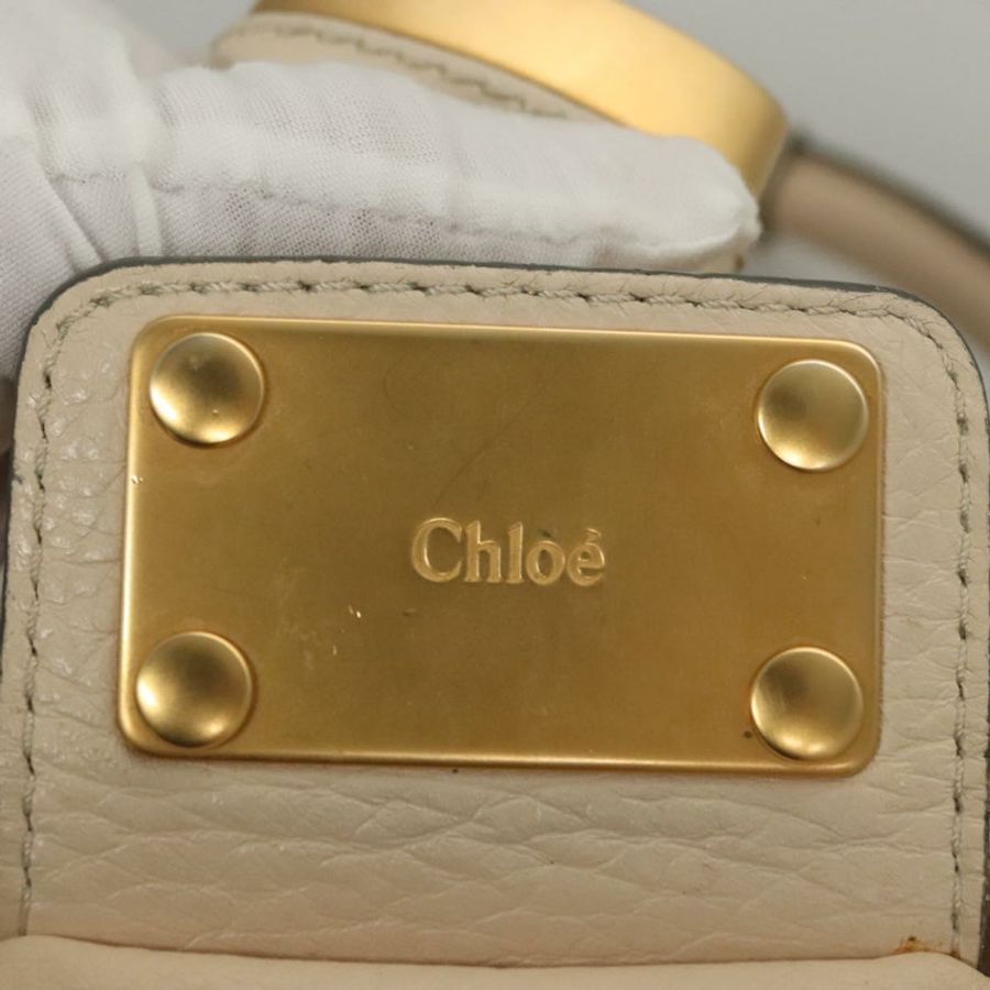 【日本直送】Chloe Paddington 手提包 皮革 白色 正品 BD1061-19