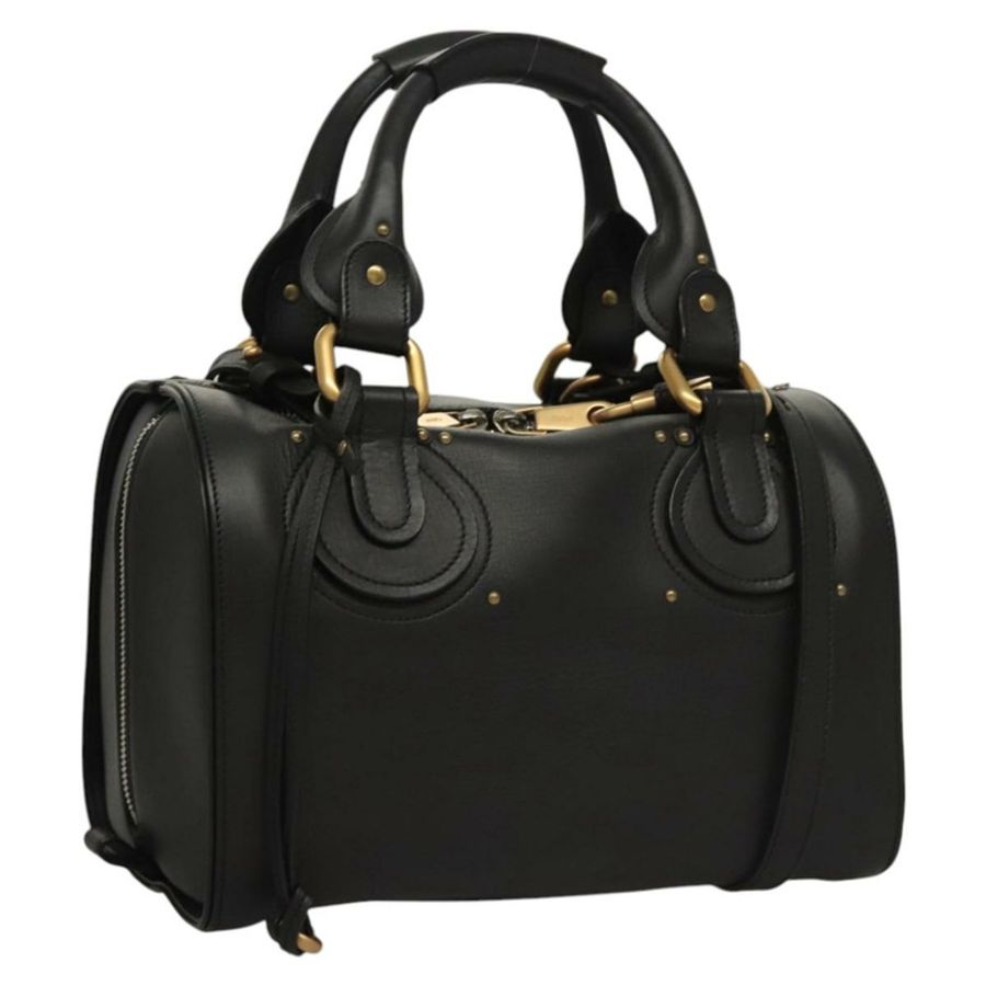 【日本直送】Chloe 手提包 皮革 2 向 黑色 正品 mr1213-0