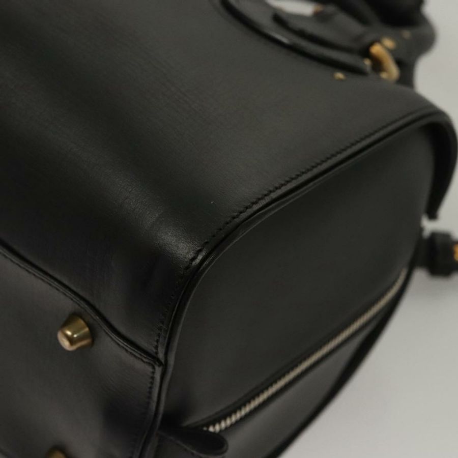 【日本直送】Chloe 手提包 皮革 2 向 黑色 正品 mr1213-18