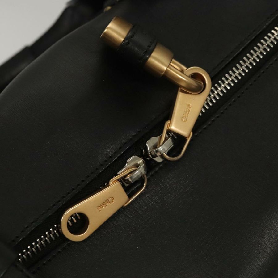 【日本直送】Chloe 手提包 皮革 2 向 黑色 正品 mr1213-19