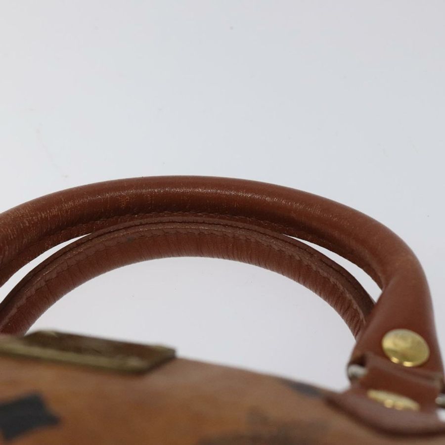 【日本直送】MCM Vicetos Logoogram 手提包 PVC 皮革 2way Brown Auth sw254-7