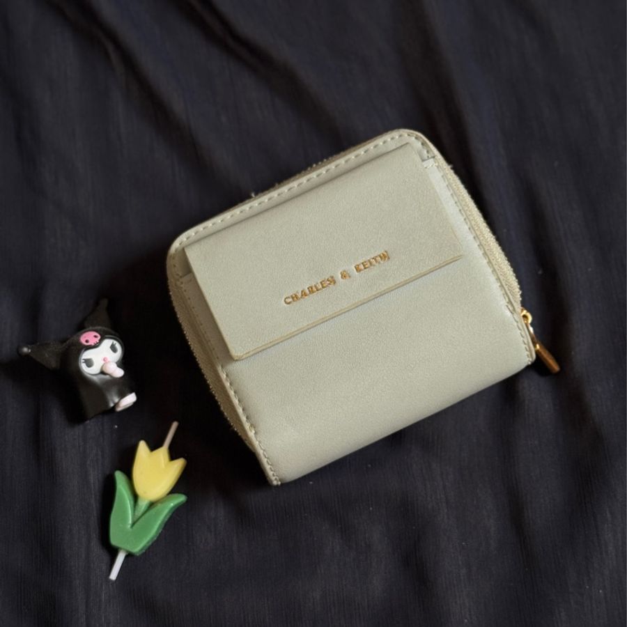CHARLES & KEITH 拉鍊式短夾-0