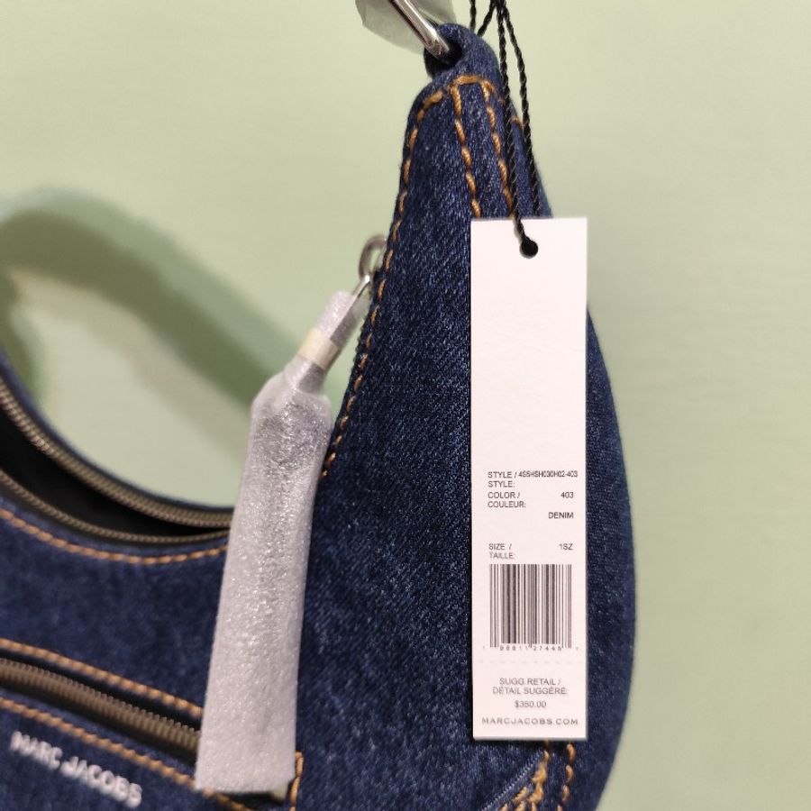 MJ Marc Jacobs 丹寧月牙肩背包 大號 全新(不可議)-21
