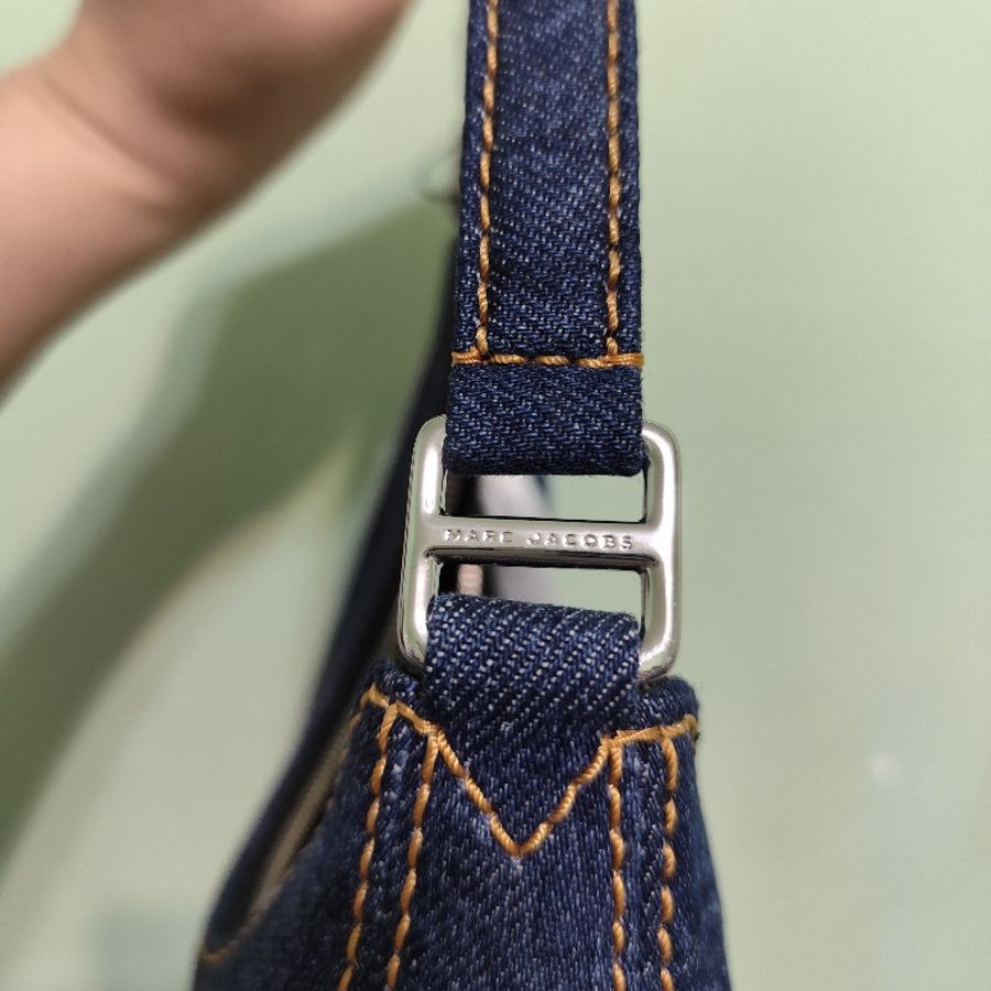 MJ Marc Jacobs 丹寧月牙肩背包 大號 全新(不可議)-22