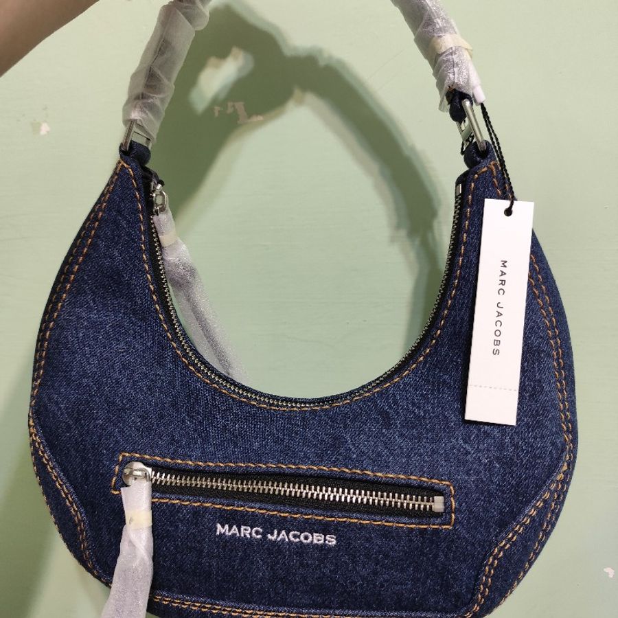 MJ Marc Jacobs 丹寧月牙肩背包 大號 全新(不可議)-24